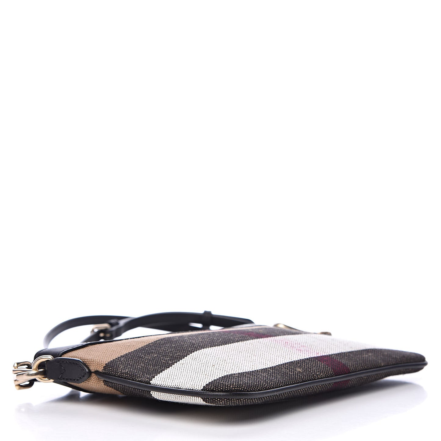 Mega Check Peyton Crossbody Clutch Bag Black