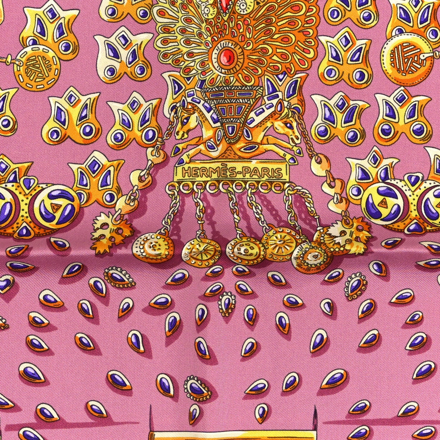 Hermes Silk Tresors Retrouves Scarf 90 2 of 4