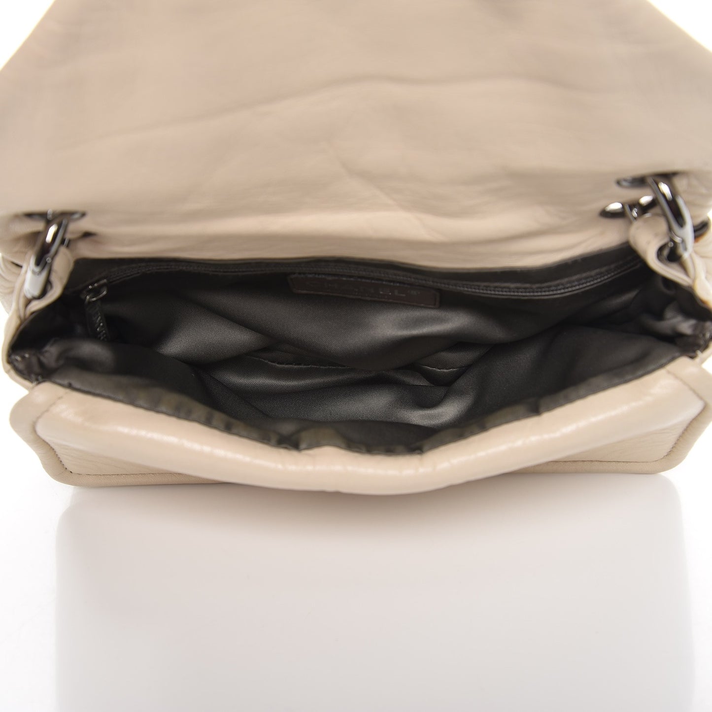 Lambskin Quilted Small Flap Ivory