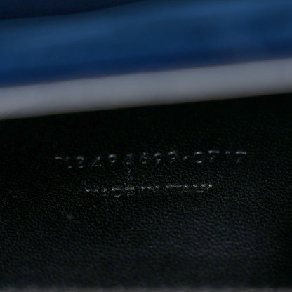 Saint Laurent Velvet Y Quilted Monogram Small Loulou Chain Satchel Medium Blue 6 of 10