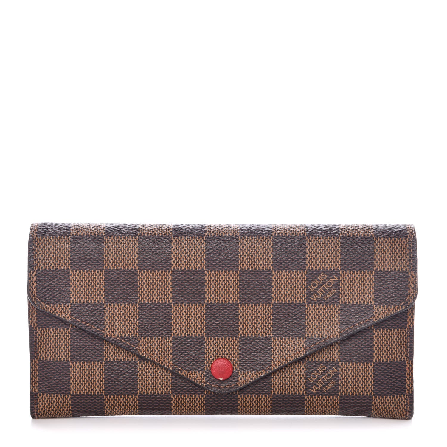 Louis Vuitton Damier Ebene Josephine Wallet Red 1 of 12