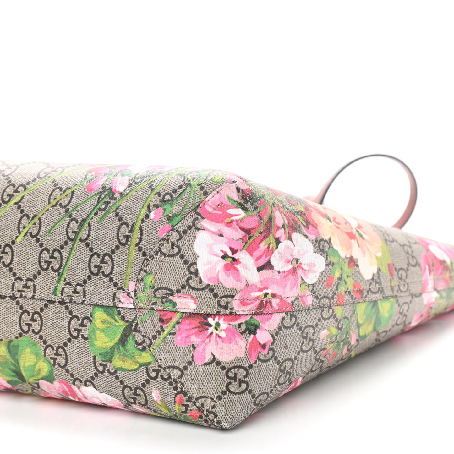 GG Supreme Monogram Blooms Medium Reversible Tote Beige Multicolor Dry Rose