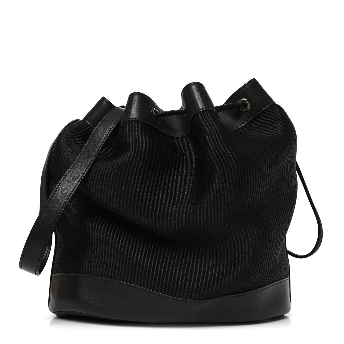 Hermes Crinoline Evercalf Market Bag 28 Black 1 of 8