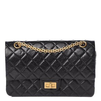 Chanel Aged Calfskin Quilted 2.55 Reissue 225 Flap Black 1 of 9