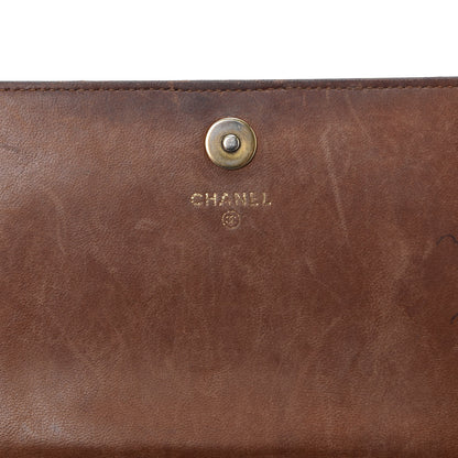 Chanel Patent Calfskin Quilted Boy Wallet On Chain WOC Brown 8 of 12