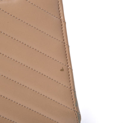 Saint Laurent Lambskin Matelasse Medium Monogram Satchel Dark Beige 12 of 12