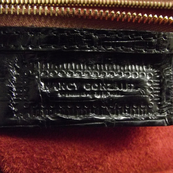 Nancy Gonzalez Crocodile Satchel Black 9 of 10