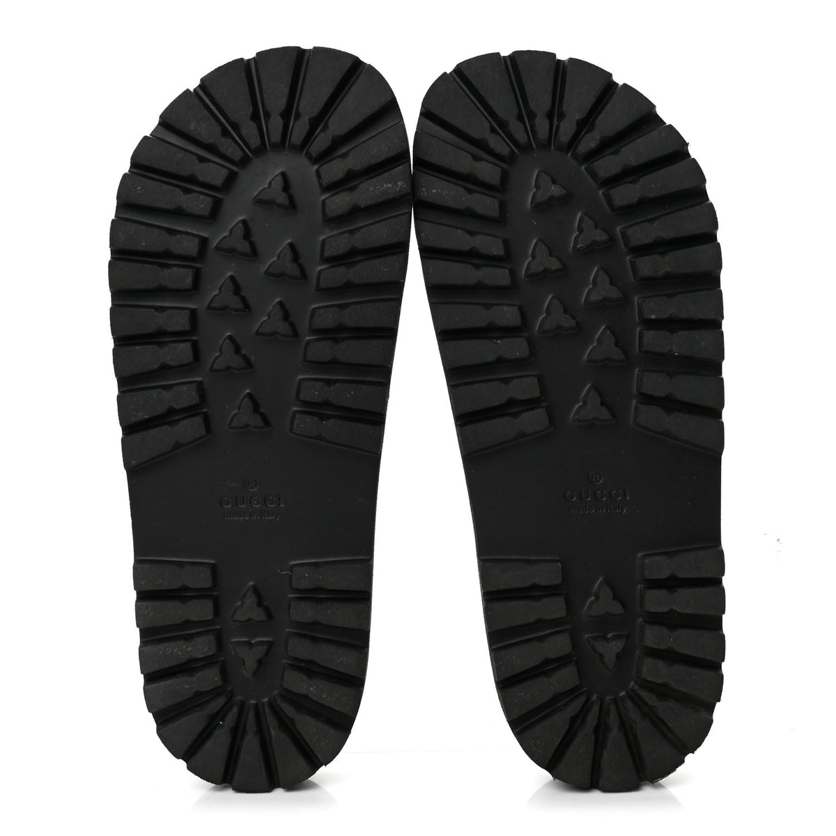 Rubber Web Mens Lug Sole Slide Sandals 6 Black Green Red