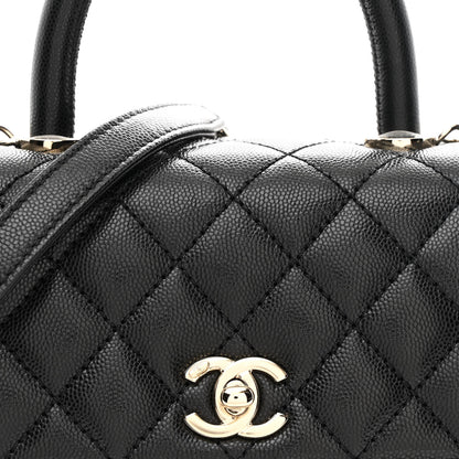 Chanel Caviar Quilted Mini Coco Handle Flap Black 8 of 10