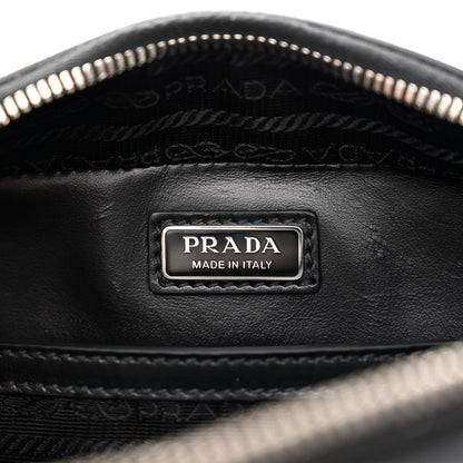 Prada Saffiano Travel Small Brique Crossbody Bag Black 6 of 13