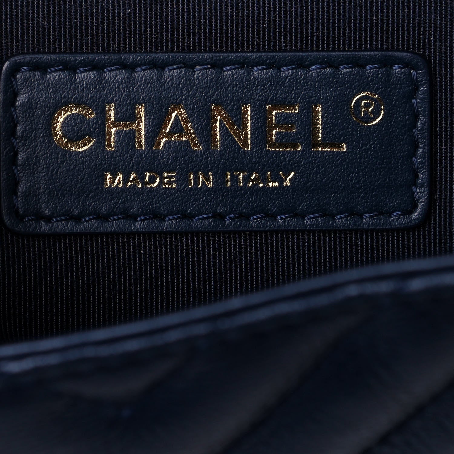 Chanel Calfskin Chevron Quilted Messenger Flap Navy 6 of 20