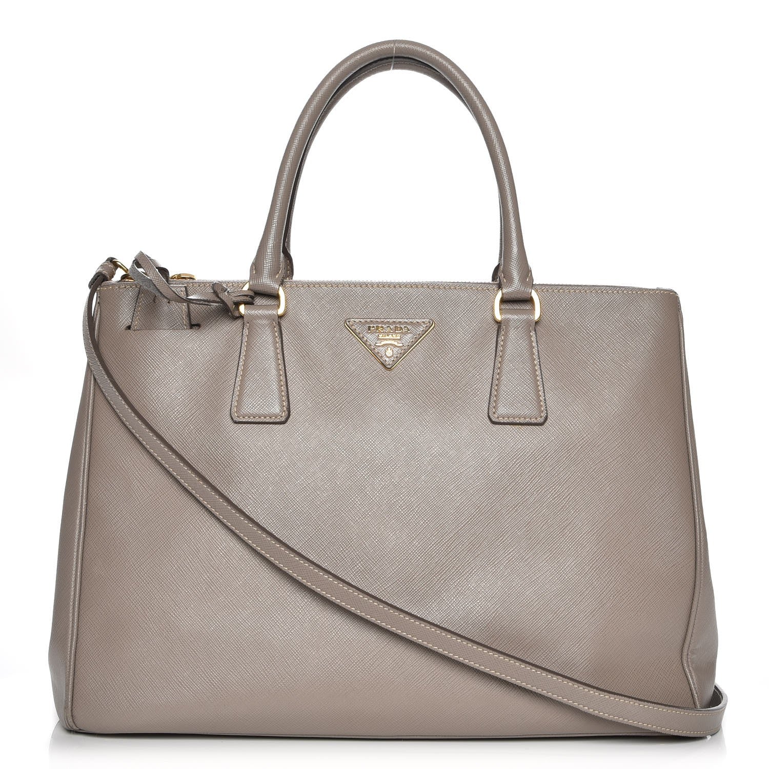Prada Saffiano Medium Galleria Double Zip Tote Argilla 1 of 12