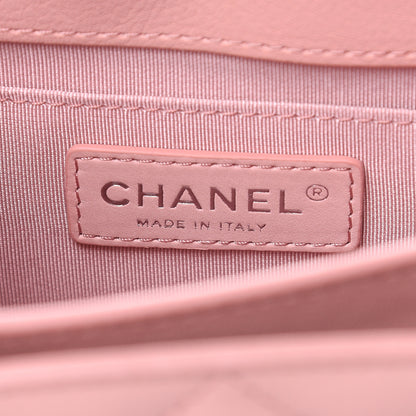 Chanel Lambskin Quilted CC Box Flap Light Pink 6 of 13