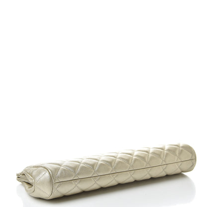 Chanel Caviar Quilted Clutch Gold 4 of 9