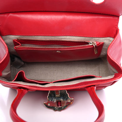 Versace Calfskin Medium Palazzo Empire Bag Red 4 of 6