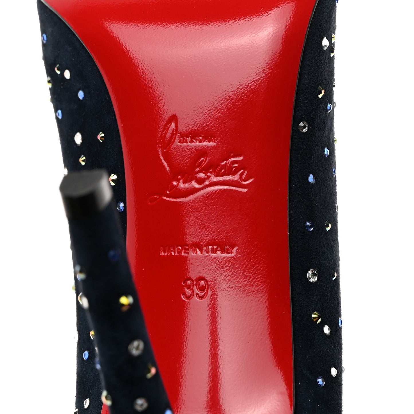 Veau Velours Pigalle Hor Zodiaque Virgo 100 Pumps 39 Marine Gold