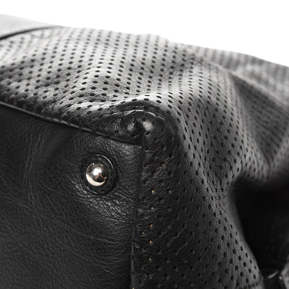Saint Laurent Perforated Calfskin Medium Easy Y Sac Black 12 of 13
