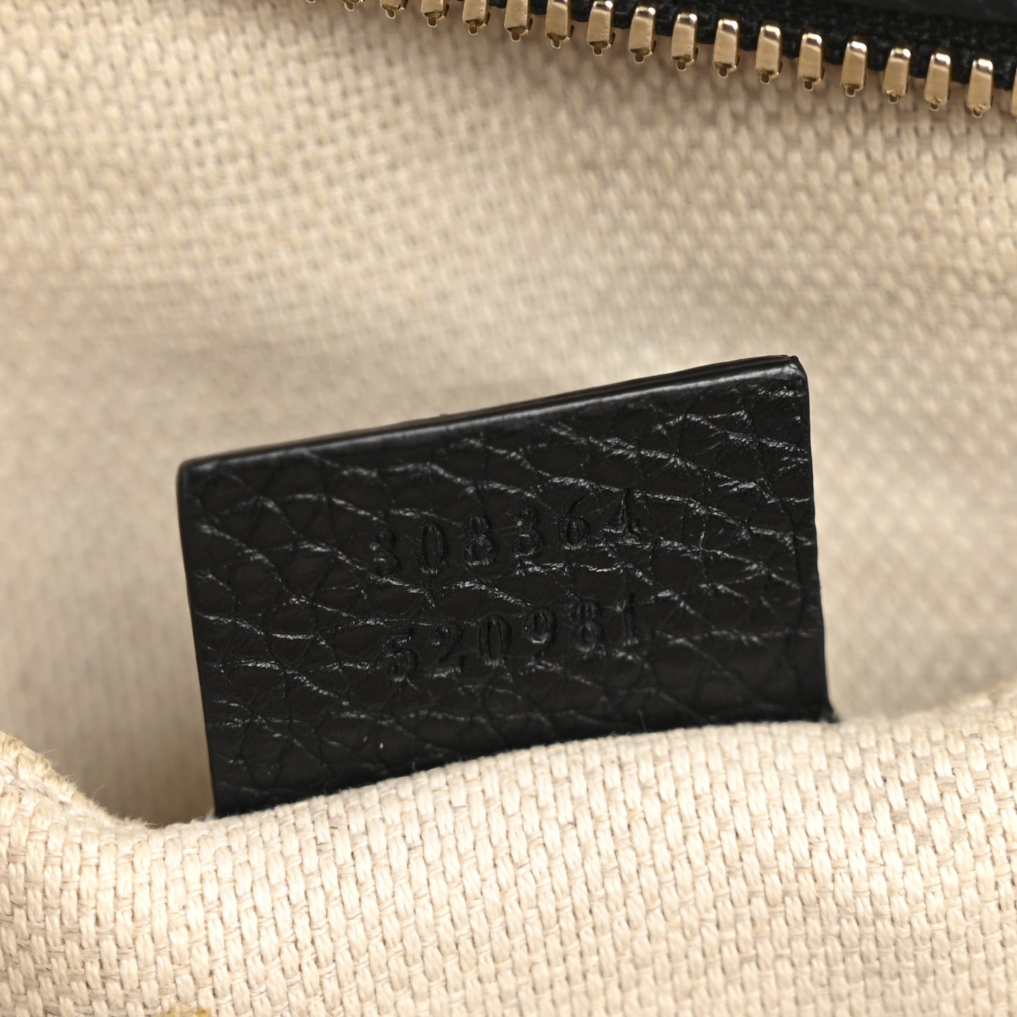 Pebbled Calfskin Small Soho Disco Bag Black