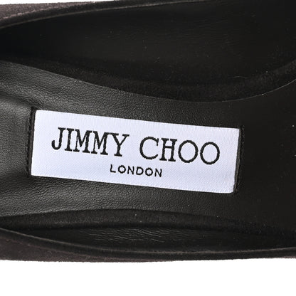 Jimmy Choo Suede Pointy Toe Romy 60 Pumps 36 Brown 7 of 8