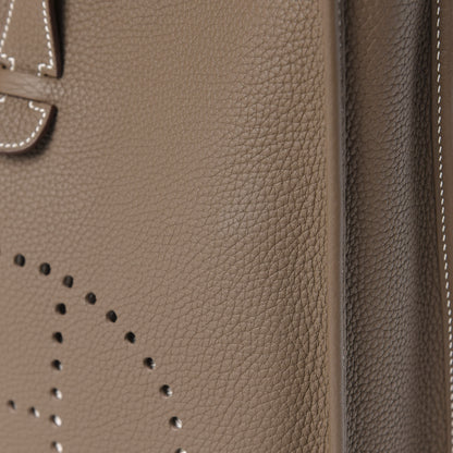 Hermes Taurillon Clemence Evelyne III PM Etoupe 9 of 9