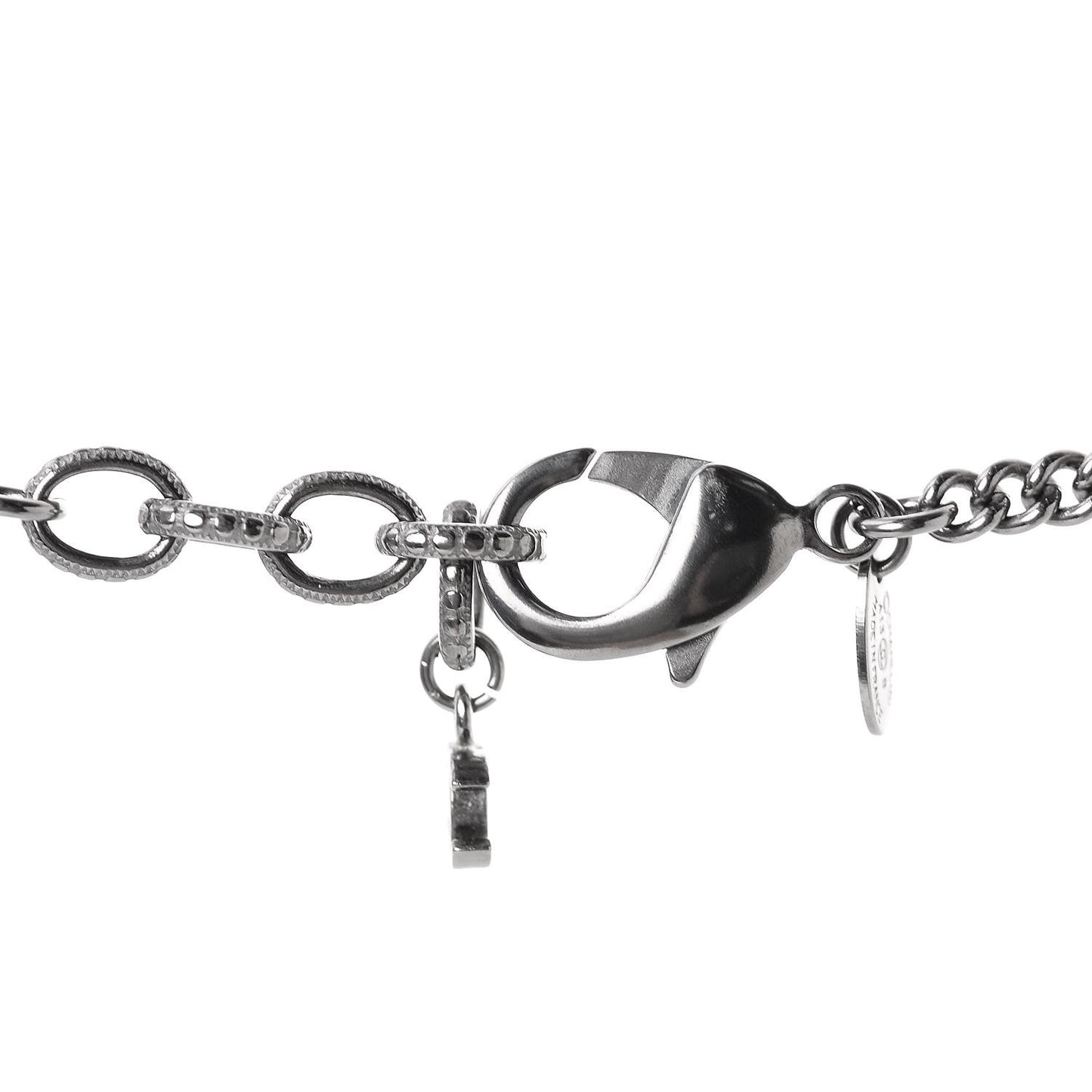 Ruthenium Pearl CC Pendant Necklace