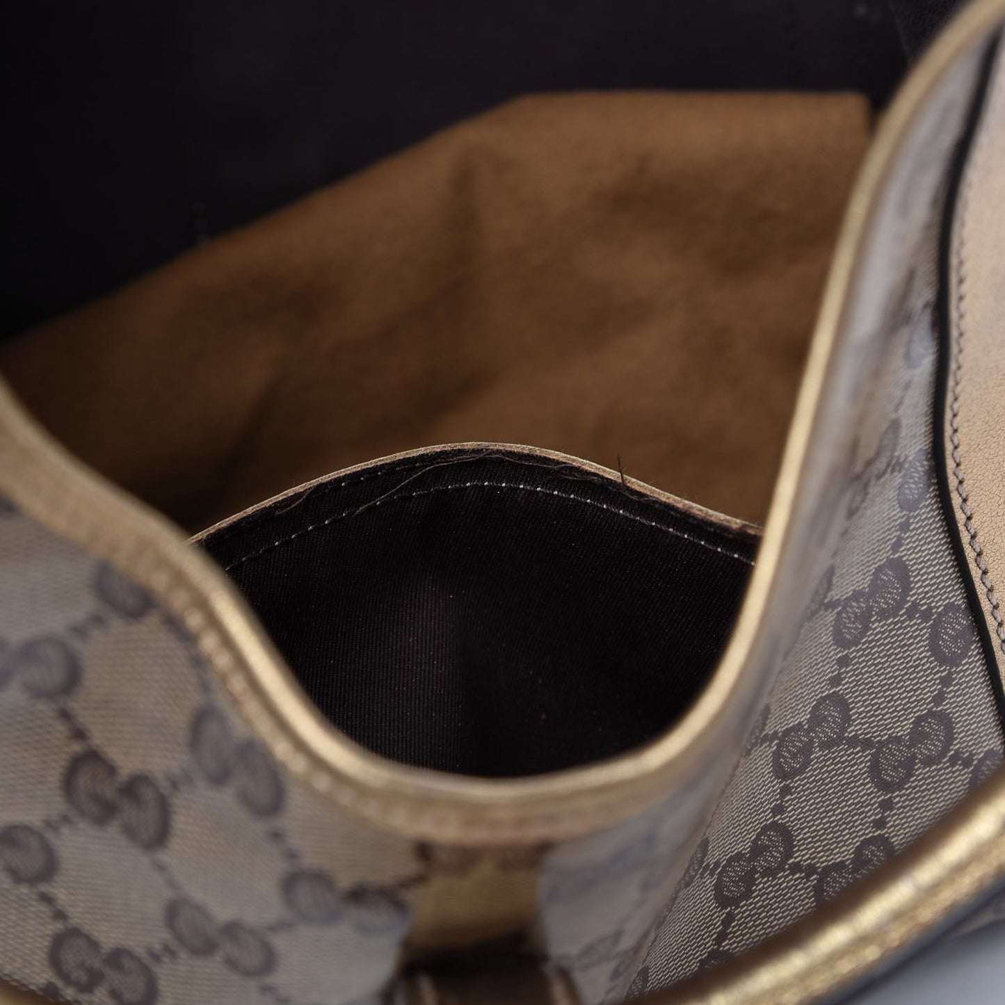 Crystal Monogram Medium Joy Shoulder Bag Bronze