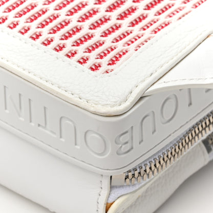 Christian Louboutin Calfskin Mens Loubifunk Spiked Bag White 12 of 13