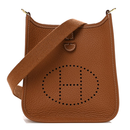 Hermes Taurillon Clemence Evelyne TPM Gold 1 of 11