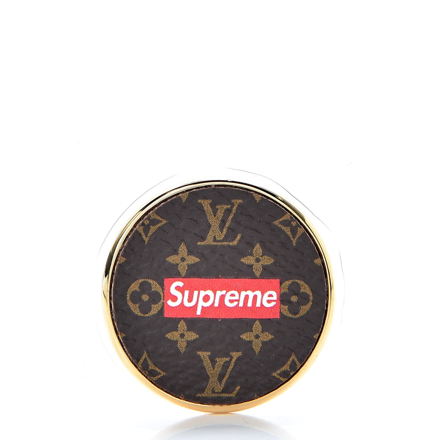 Louis Vuitton X SUPREME Monogram City Badge Brooch Set 3 of 6