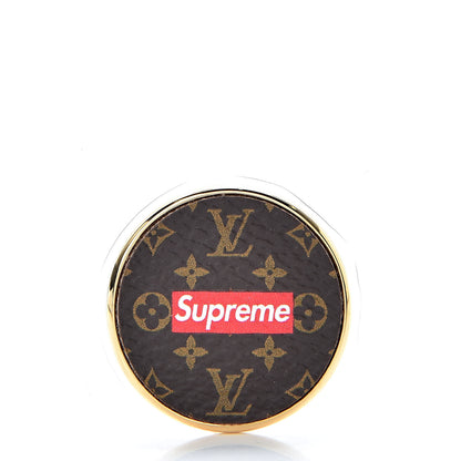 Louis Vuitton X SUPREME Monogram City Badge Brooch Set 3 of 6