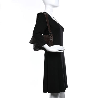 Bottega Veneta Nappa Intrecciato Flap Shoulder Bag Ebano 2 of 8