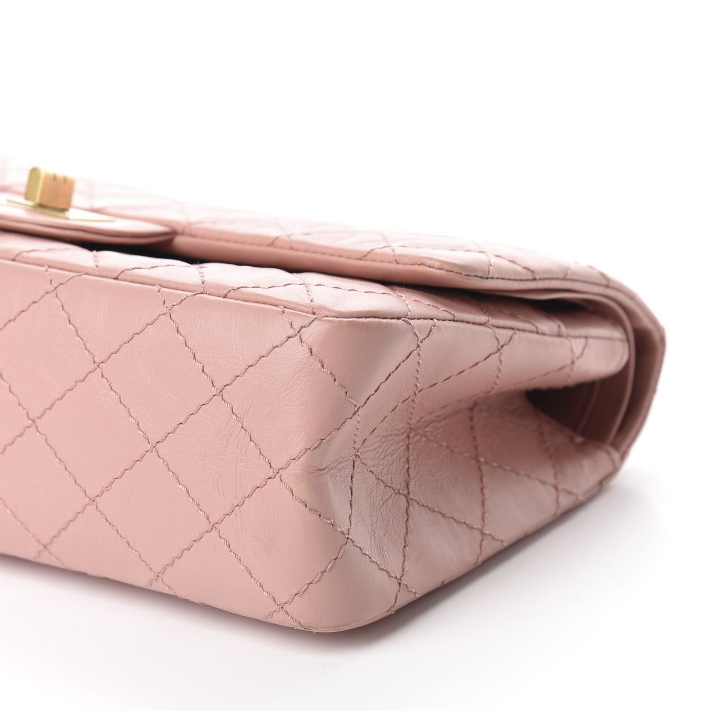 Aged Calfskin Quilted 2.55 Reissue 225 Flap Pink