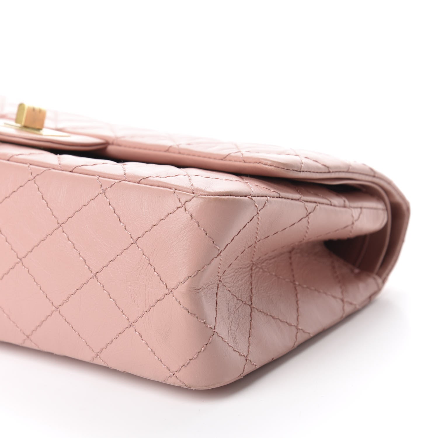 Chanel Aged Calfskin Quilted 2.55 Reissue 225 Flap Pink 7 of 11