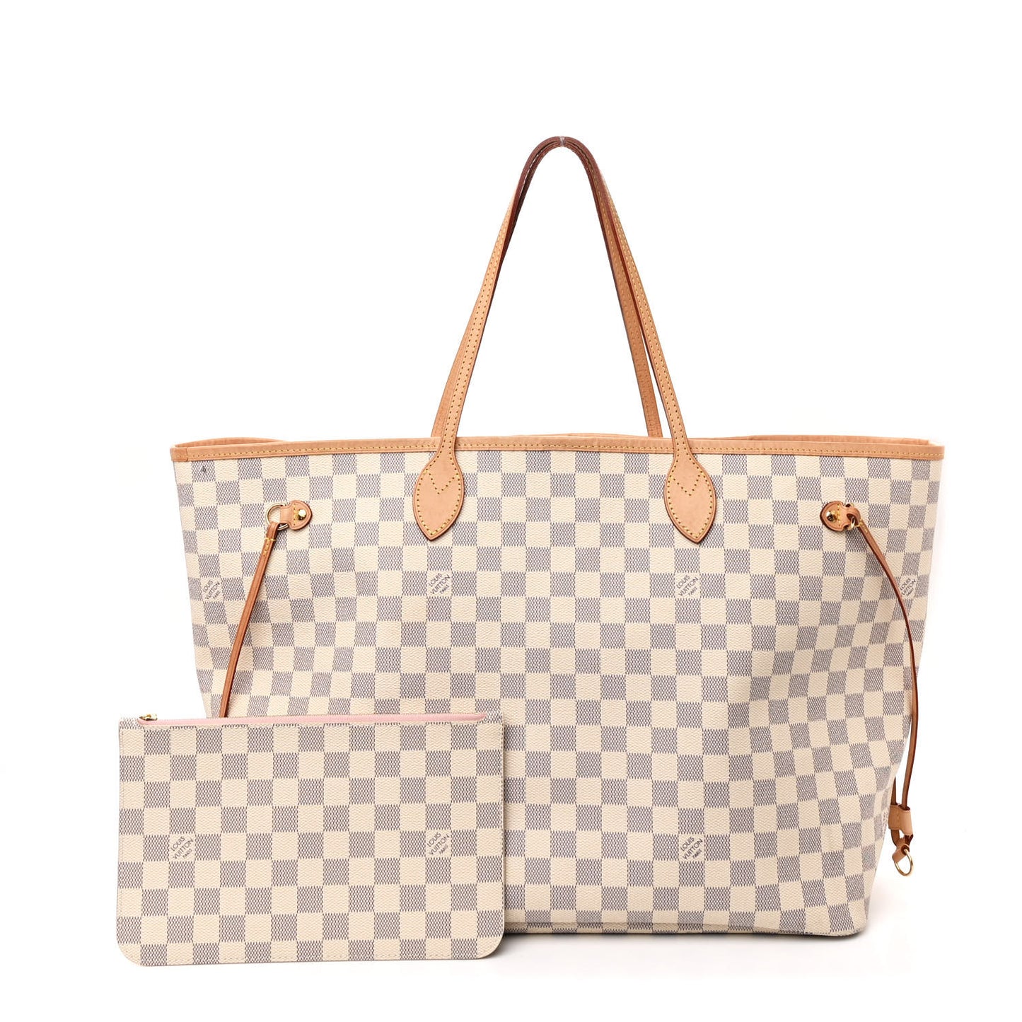 Damier Azur Neo Neverfull GM Rose Ballerine