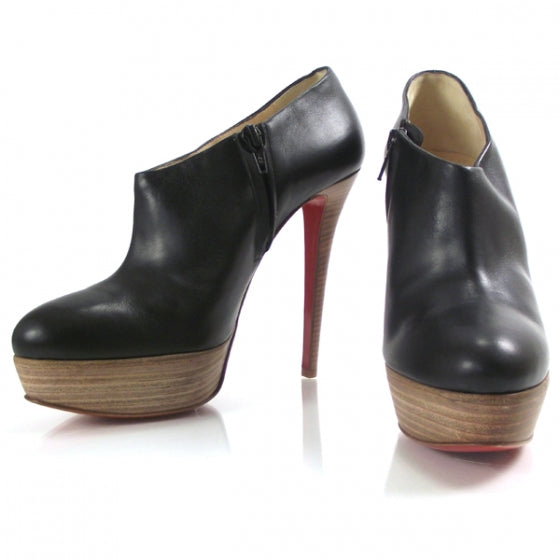 Christian Louboutin Leather Moulage 140 Booties 39 1 of 9