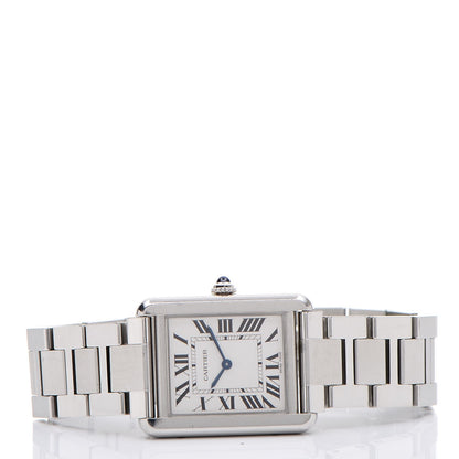 Cartier Stainless Steel 24mm Tank Solo Quartz Watch 3 of 8