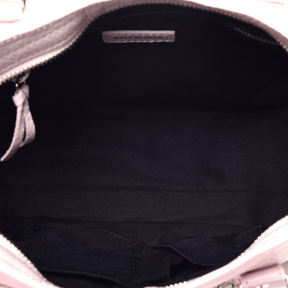 Balenciaga Agneau Classic Silver Hardware S City Logo Strap Light Rose White 6 of 10