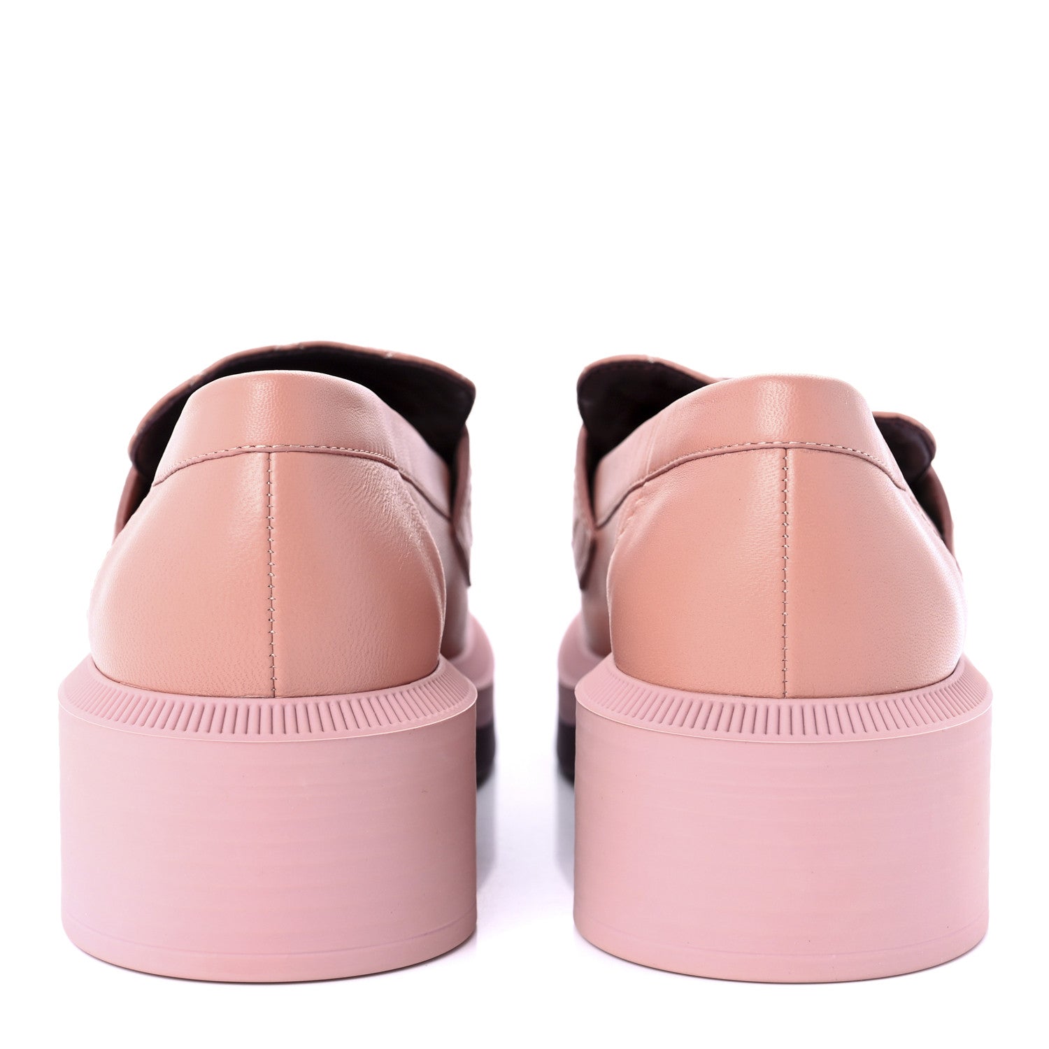 Chanel Lambskin Quilted CC Turnlock Loafers 37 Dark Pink 6 of 12