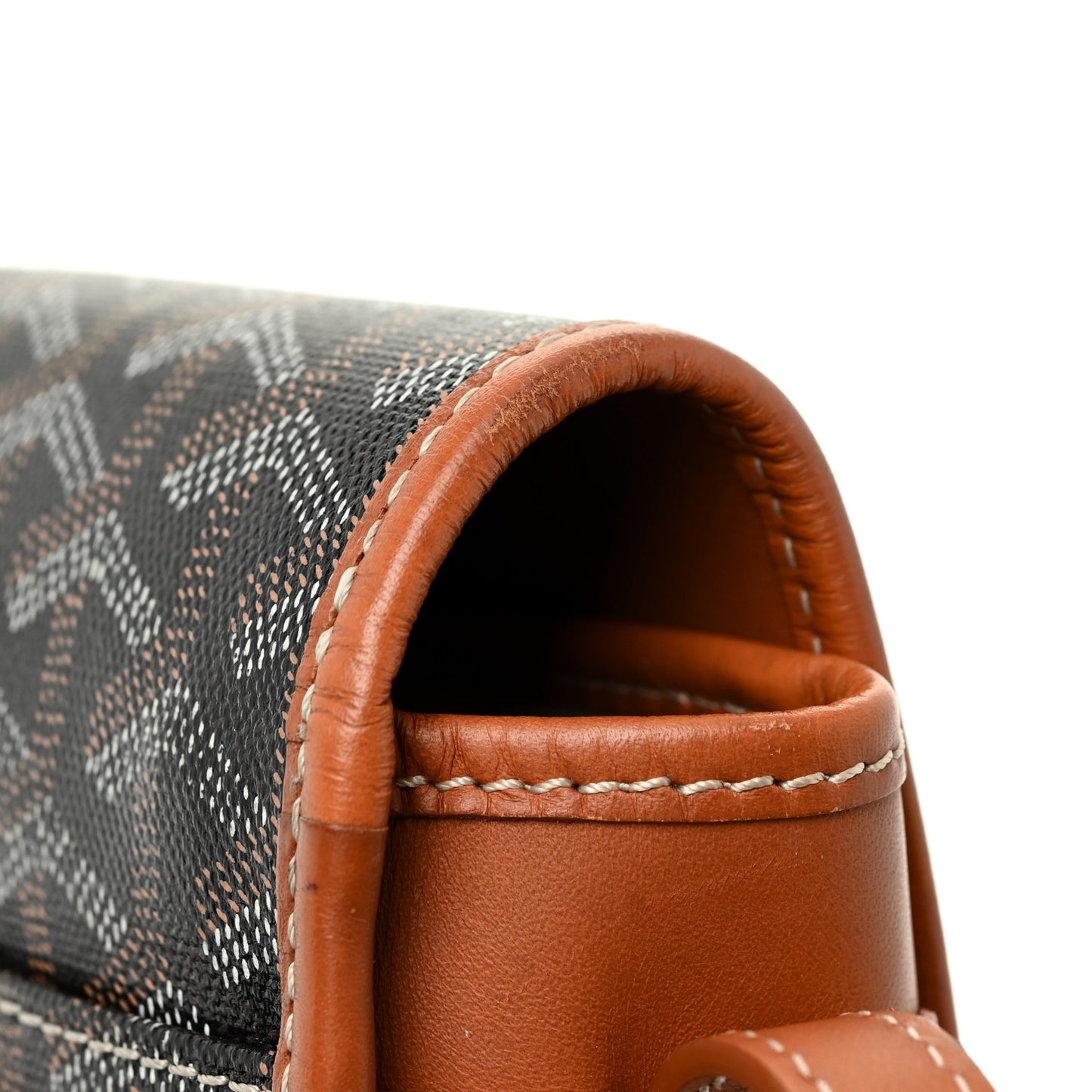 Goyardine Belvedere PM Messenger Bag Black Gold