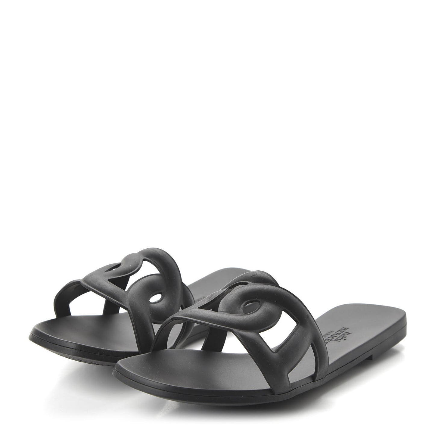 Rubber Aloha Sandals 36 Black