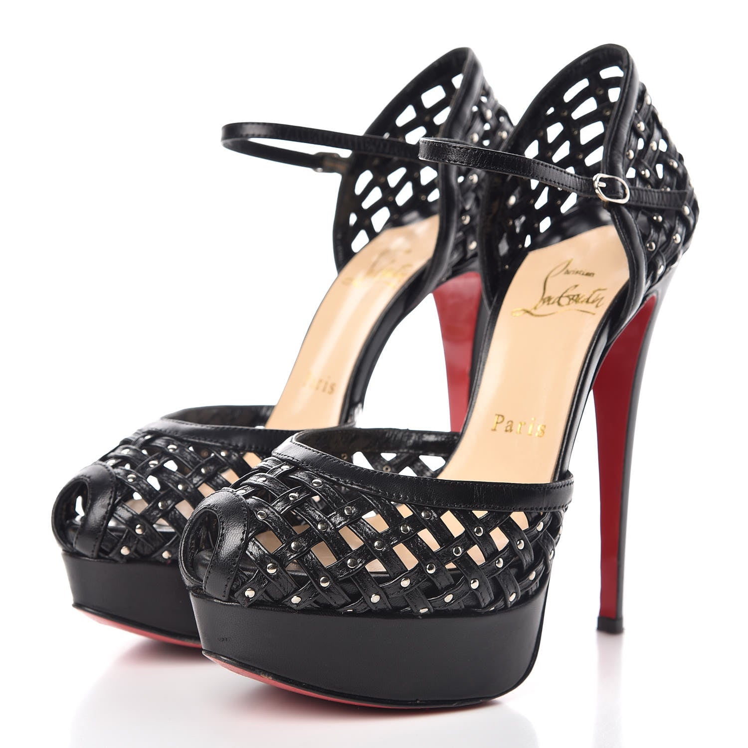 Christian Louboutin Kid Mrs 150 Pumps 36.5 Black 3 of 12