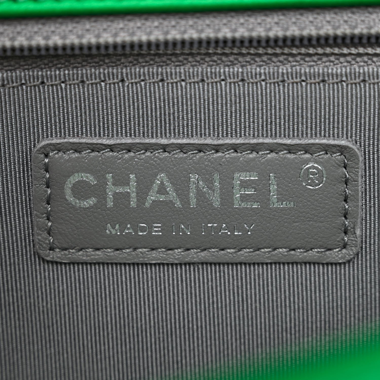 Chanel Metallic Calfskin Quilted New Medium Boy Flap Green 6 of 10