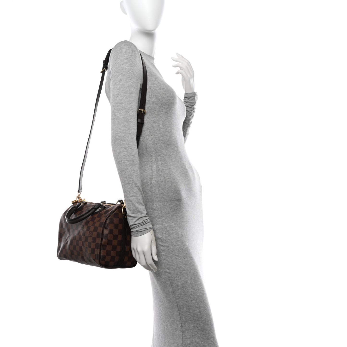 Damier Ebene Speedy Bandouliere 25