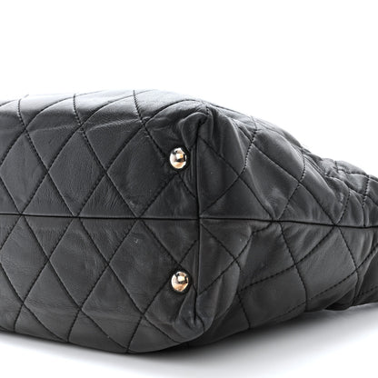 Chanel Calfskin Quilted Large In the Business Tote Black 10 of 11