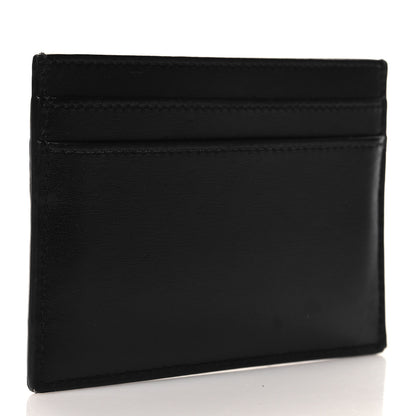 Saint Laurent Calfskin Monogram Credit Card Case Black 3 of 10