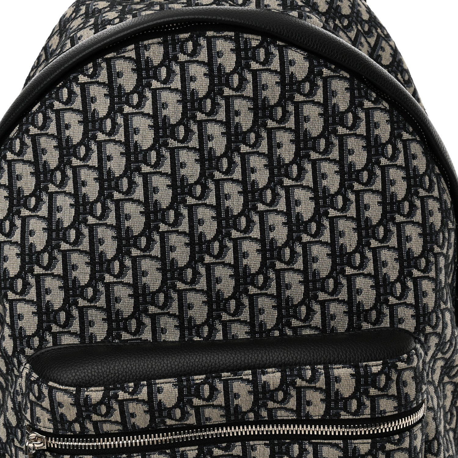 Christian Dior Oblique Calfskin Rider Backpack Beige Black 7 of 9