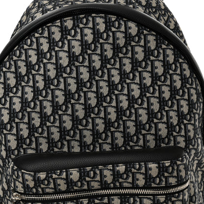 Christian Dior Oblique Calfskin Rider Backpack Beige Black 7 of 9