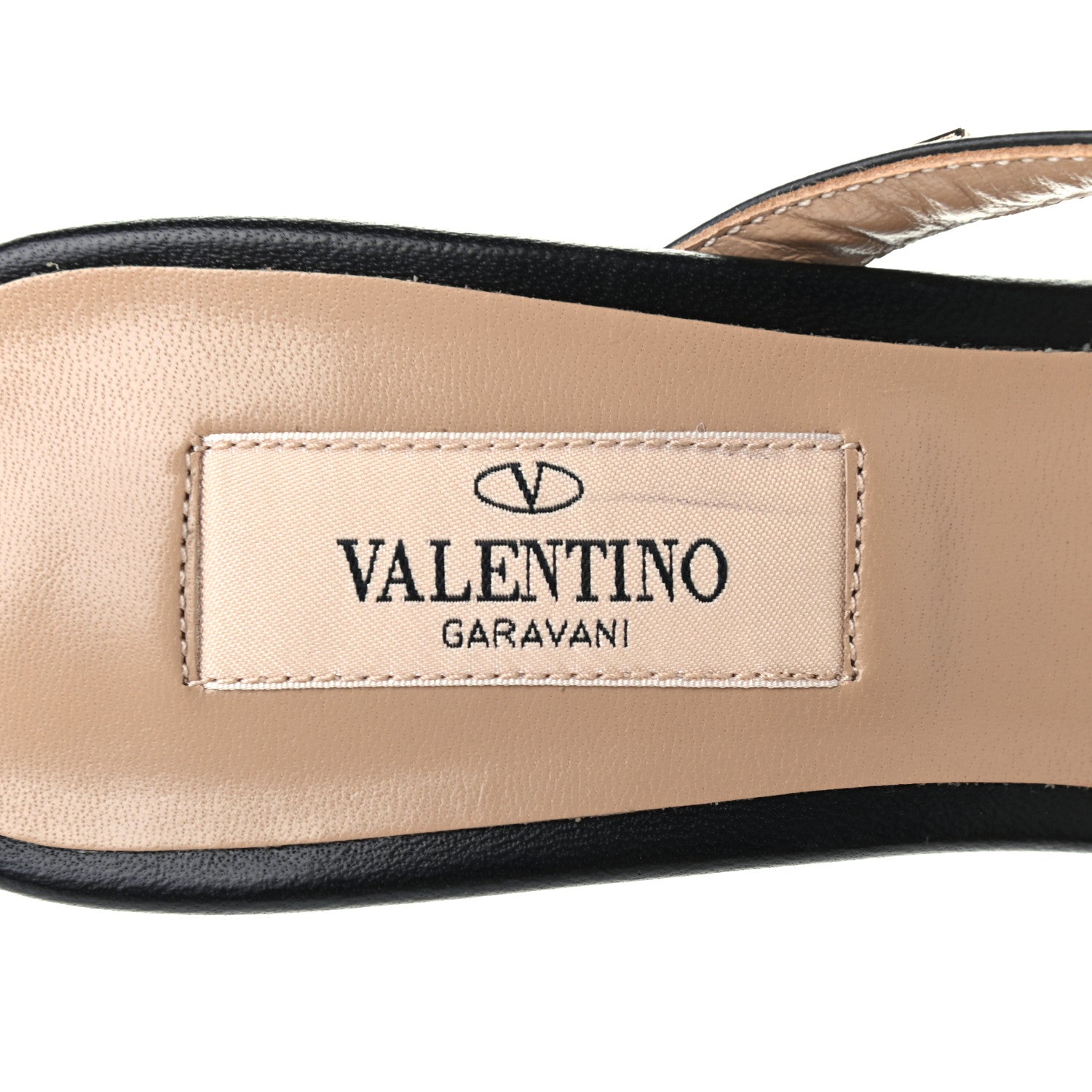 Valentino Garavani Calfskin Rockstud 60mm Slide Sandals 36.5 Black 7 of 8