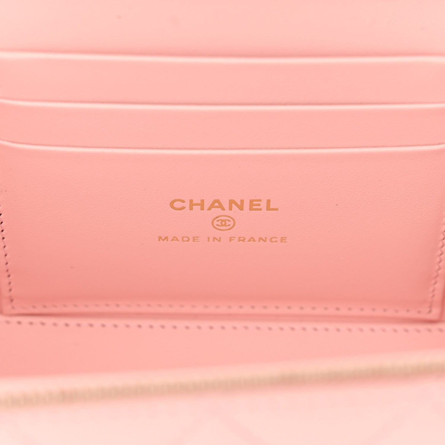 Chanel Caviar Quilted Small Vanity Case With Chain Light Pink 6 of 11
