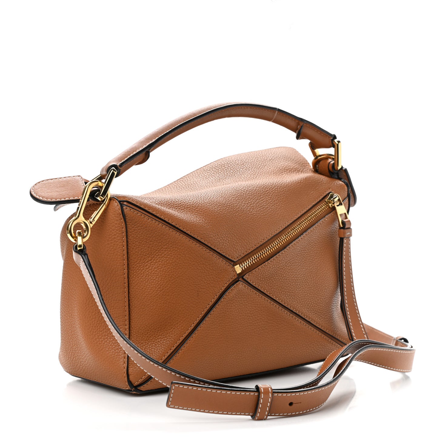 Calfskin Small Puzzle Bag Tan